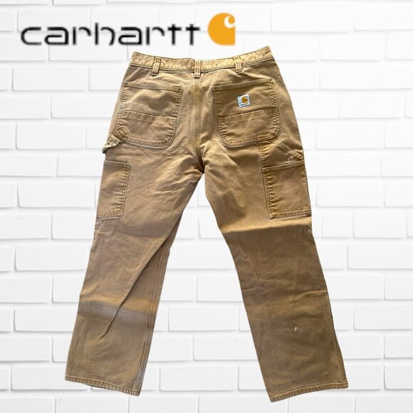 Carhartt Men's Rugged Flex Heavyweight Utility Loggers Jeans 34" Waist - Picture 1 of 11